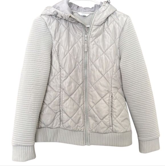 NWT Womend Time and Tru Gray Quilted Jacket Large 12-14 - Picture 5 of 5